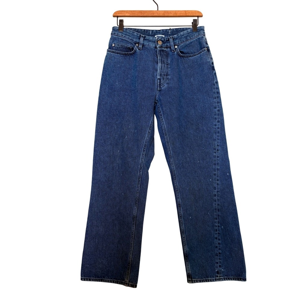 Won Hundred Baggy Medium‎ Scrape Blue Organic Cotton Jeans Made in Italy 26 X 32